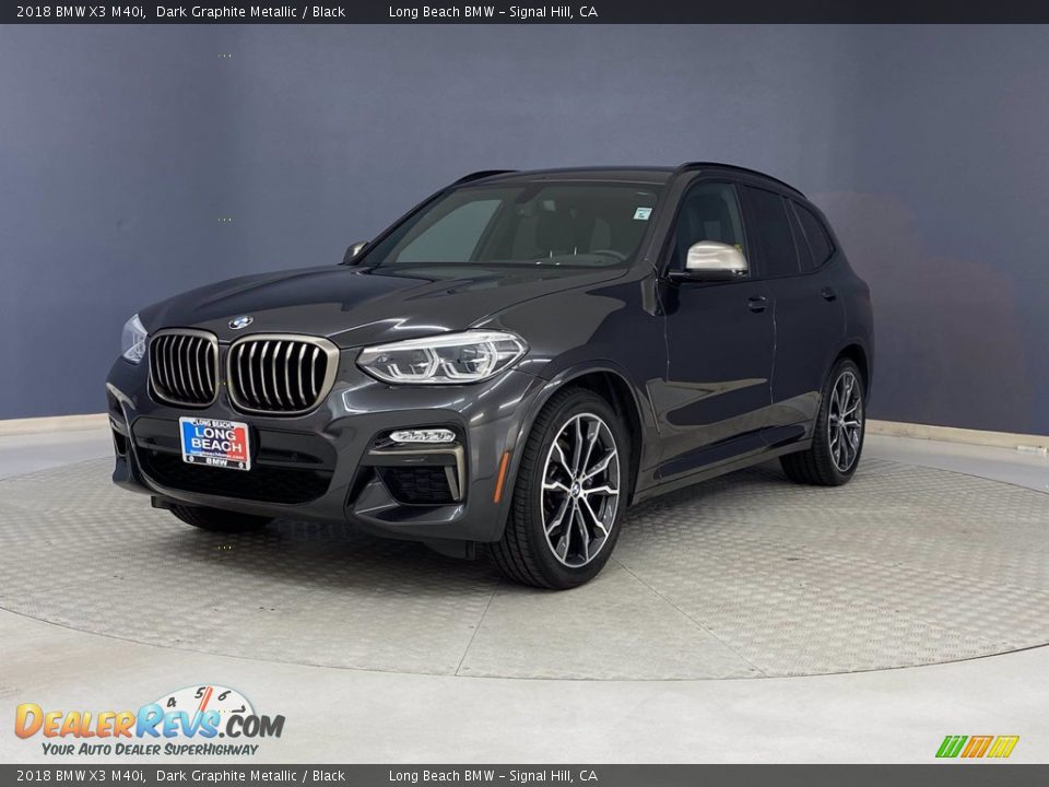 2018 BMW X3 M40i Dark Graphite Metallic / Black Photo #3