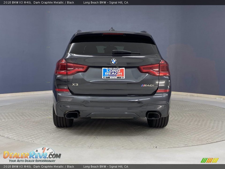 2018 BMW X3 M40i Dark Graphite Metallic / Black Photo #4