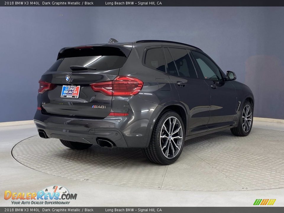 2018 BMW X3 M40i Dark Graphite Metallic / Black Photo #5