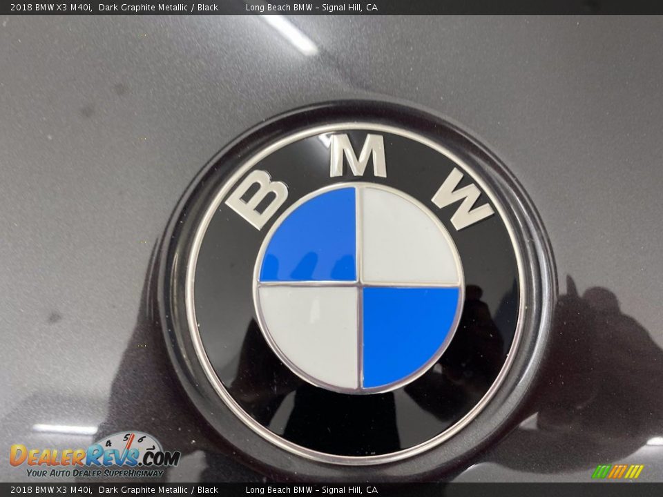 2018 BMW X3 M40i Dark Graphite Metallic / Black Photo #8