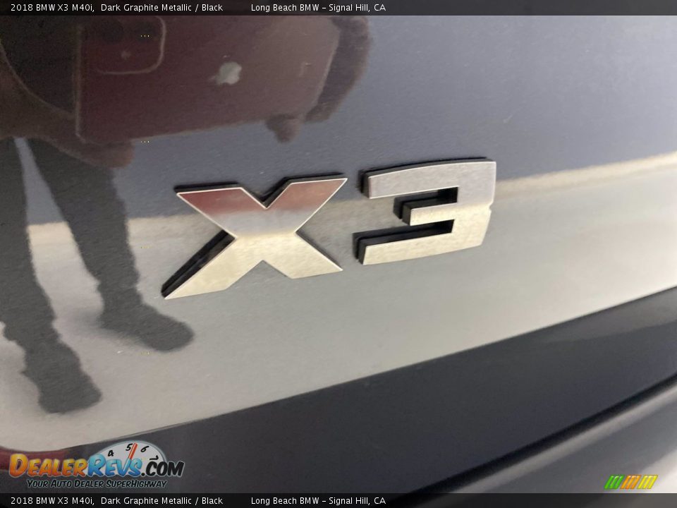 2018 BMW X3 M40i Dark Graphite Metallic / Black Photo #11