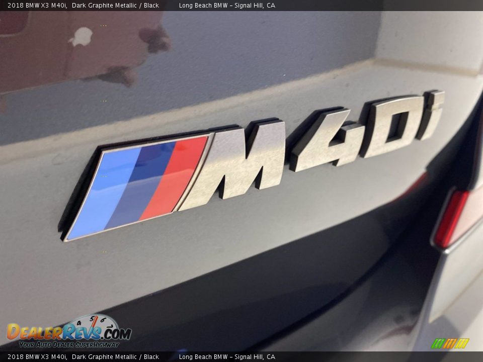 2018 BMW X3 M40i Dark Graphite Metallic / Black Photo #12
