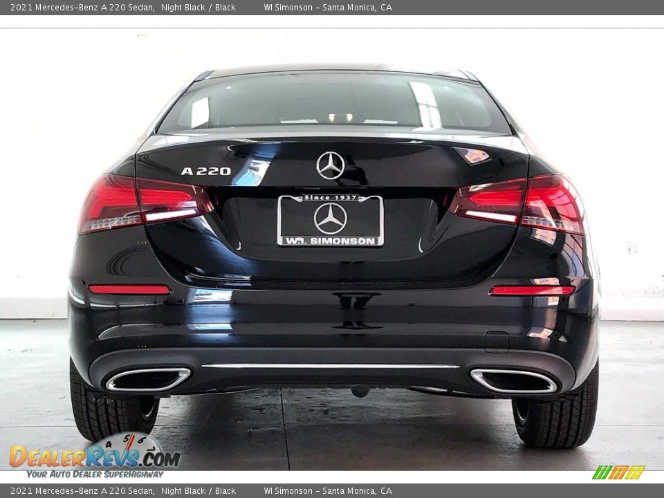 2021 Mercedes-Benz A 220 Sedan Night Black / Black Photo #3