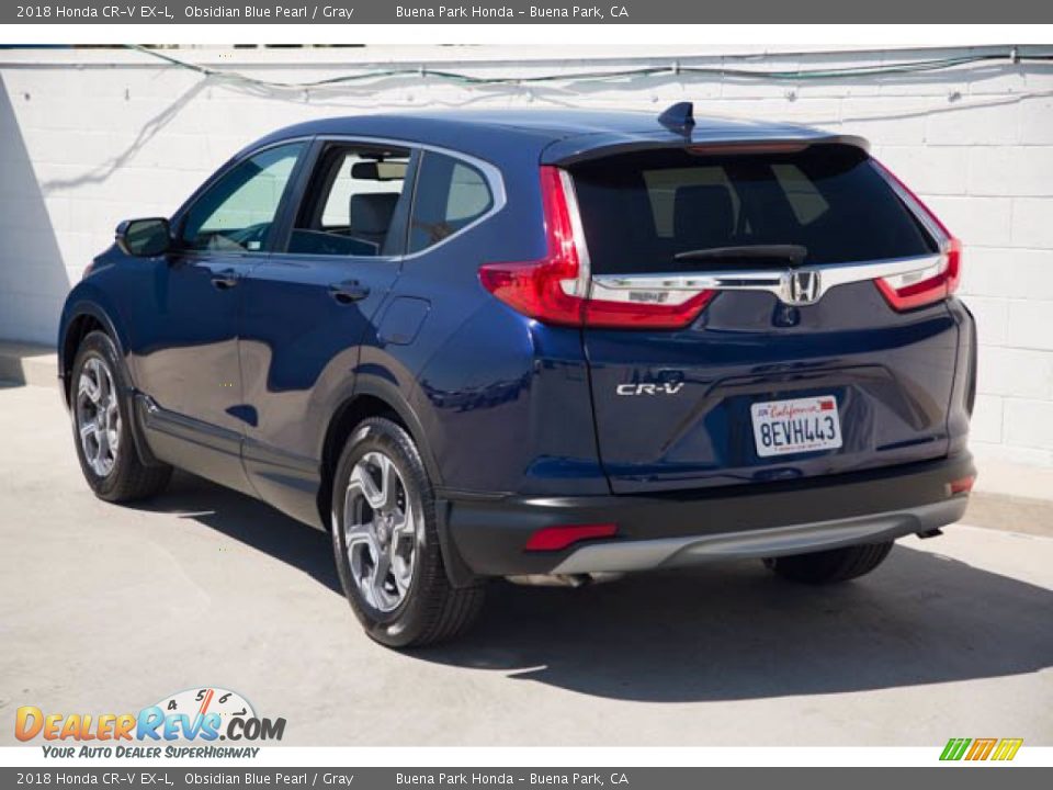 2018 Honda CR-V EX-L Obsidian Blue Pearl / Gray Photo #2