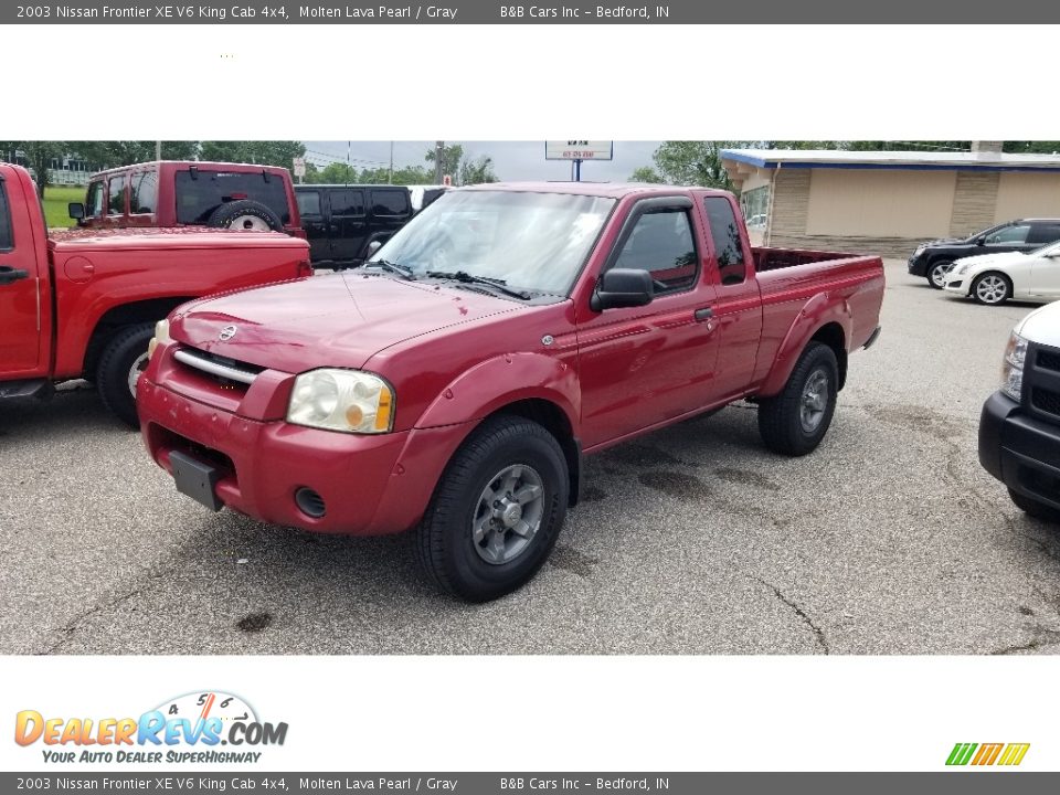 Molten Lava Pearl 2003 Nissan Frontier XE V6 King Cab 4x4 Photo #19