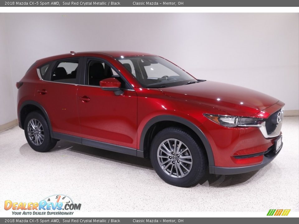 2018 Mazda CX-5 Sport AWD Soul Red Crystal Metallic / Black Photo #1