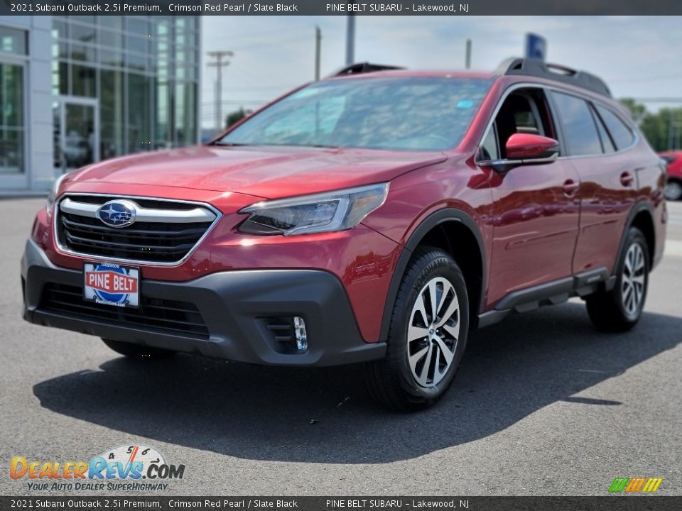 2021 Subaru Outback 2.5i Premium Crimson Red Pearl / Slate Black Photo #1