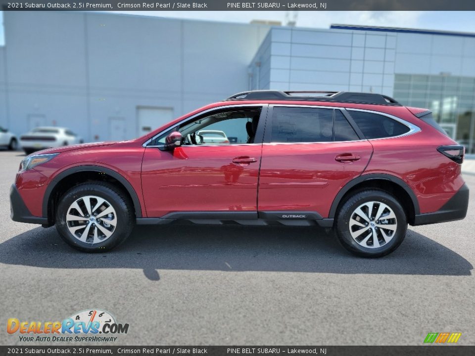 2021 Subaru Outback 2.5i Premium Crimson Red Pearl / Slate Black Photo #4