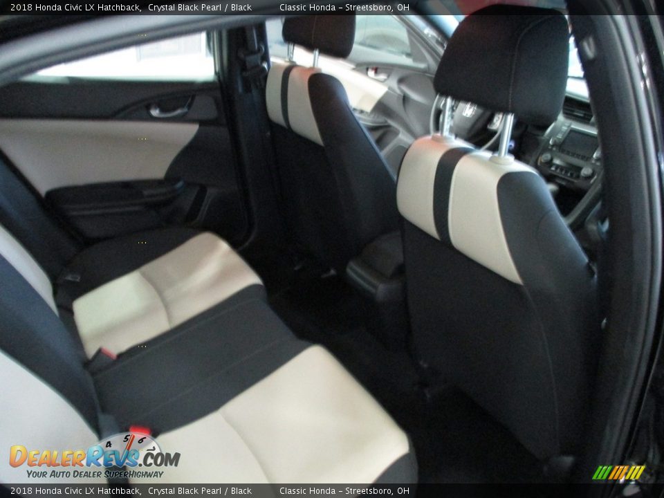 2018 Honda Civic LX Hatchback Crystal Black Pearl / Black Photo #18