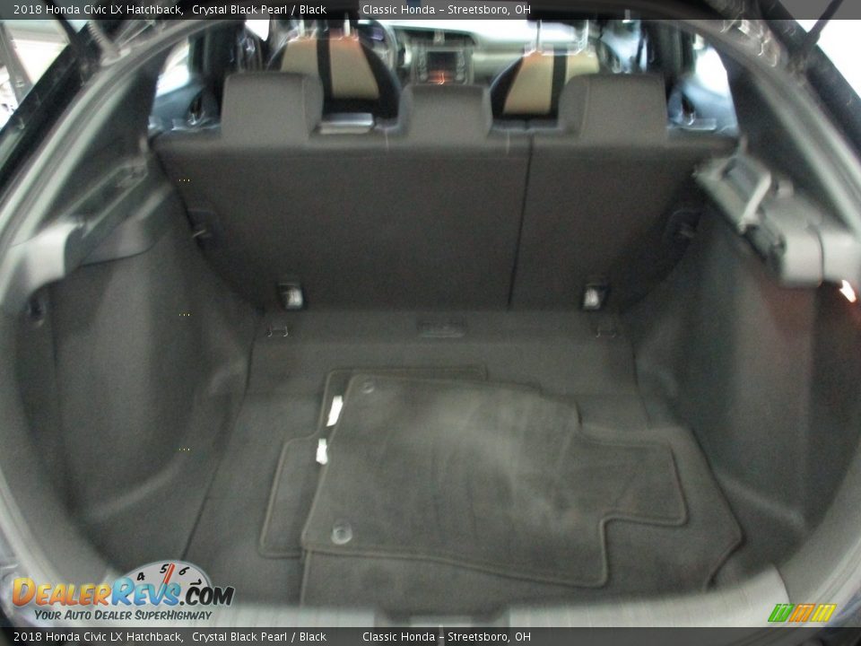 2018 Honda Civic LX Hatchback Crystal Black Pearl / Black Photo #21