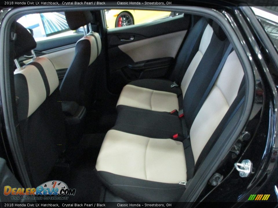 2018 Honda Civic LX Hatchback Crystal Black Pearl / Black Photo #25