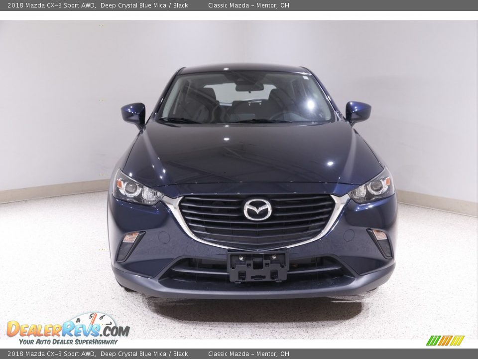 2018 Mazda CX-3 Sport AWD Deep Crystal Blue Mica / Black Photo #2