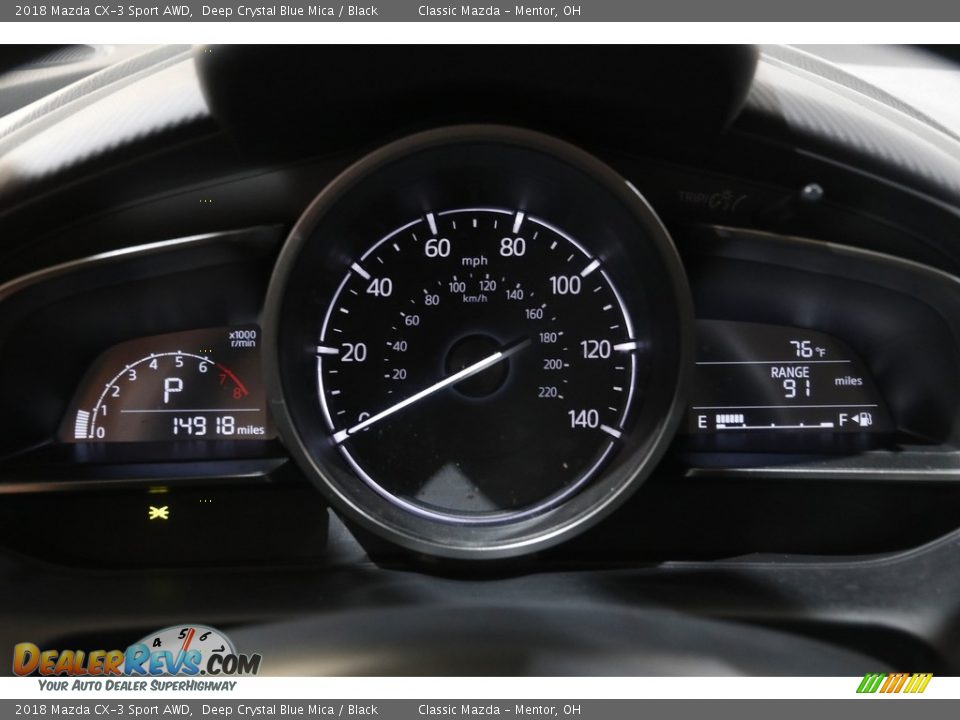 2018 Mazda CX-3 Sport AWD Deep Crystal Blue Mica / Black Photo #8