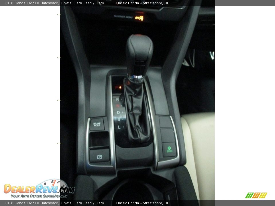 2018 Honda Civic LX Hatchback Crystal Black Pearl / Black Photo #34