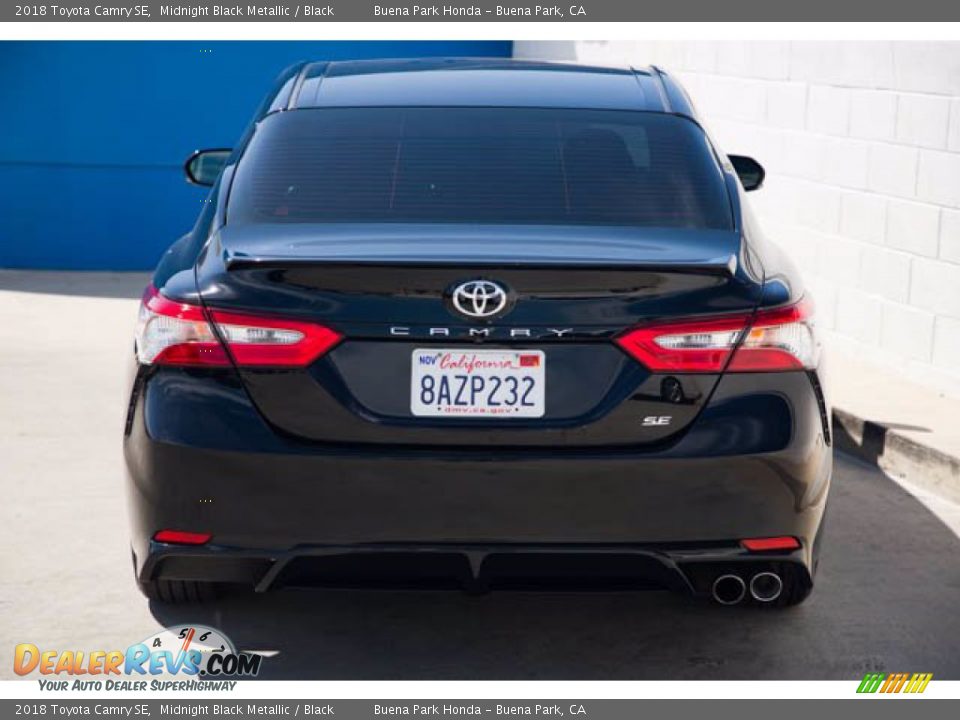 2018 Toyota Camry SE Midnight Black Metallic / Black Photo #11