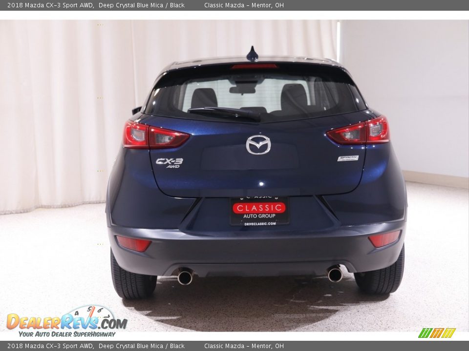 2018 Mazda CX-3 Sport AWD Deep Crystal Blue Mica / Black Photo #16