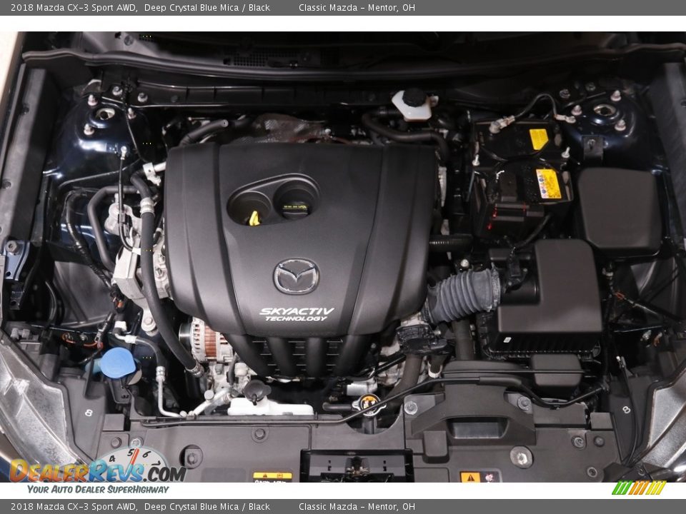 2018 Mazda CX-3 Sport AWD Deep Crystal Blue Mica / Black Photo #17