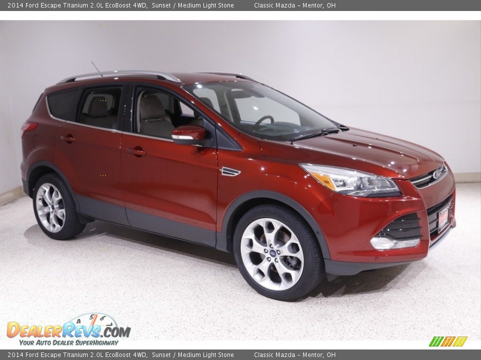 2014 Ford Escape Titanium 2.0L EcoBoost 4WD Sunset / Medium Light Stone Photo #1
