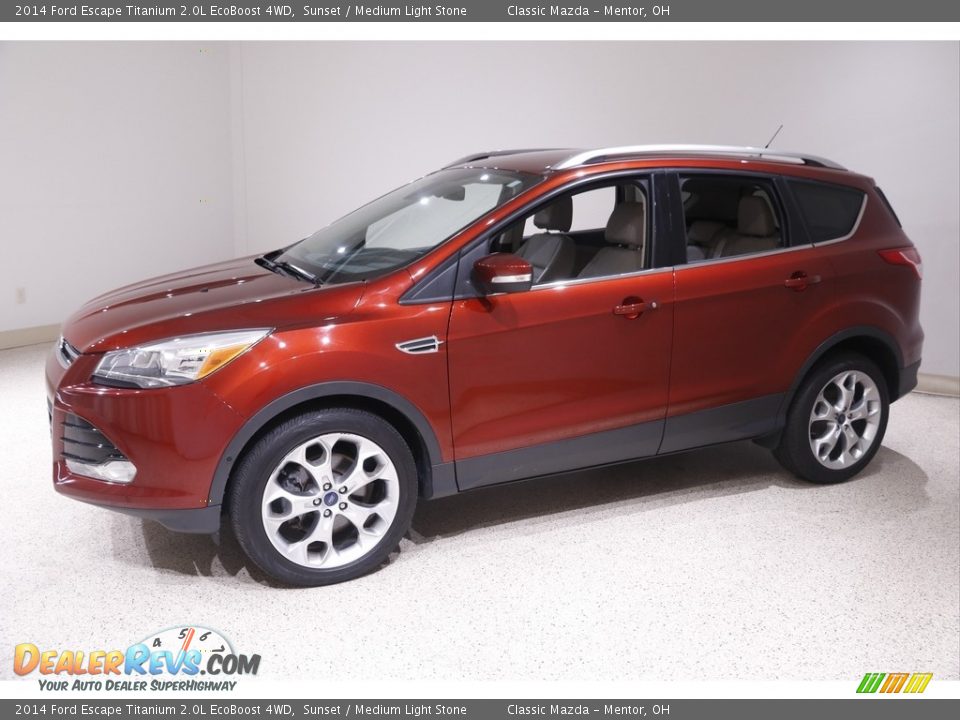 2014 Ford Escape Titanium 2.0L EcoBoost 4WD Sunset / Medium Light Stone Photo #3
