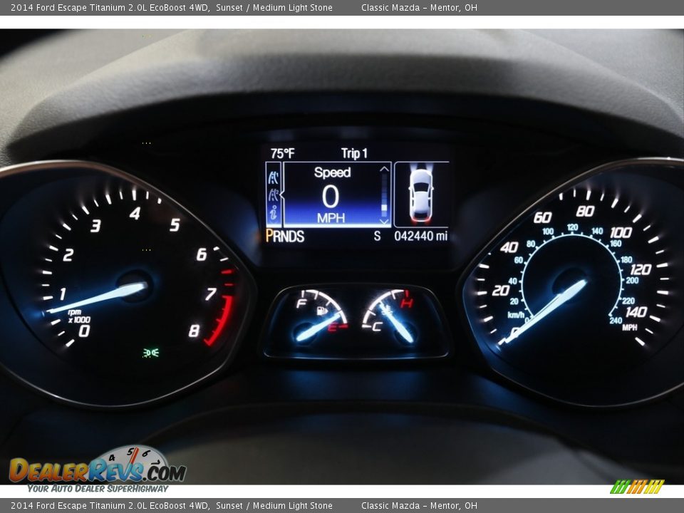 2014 Ford Escape Titanium 2.0L EcoBoost 4WD Sunset / Medium Light Stone Photo #8