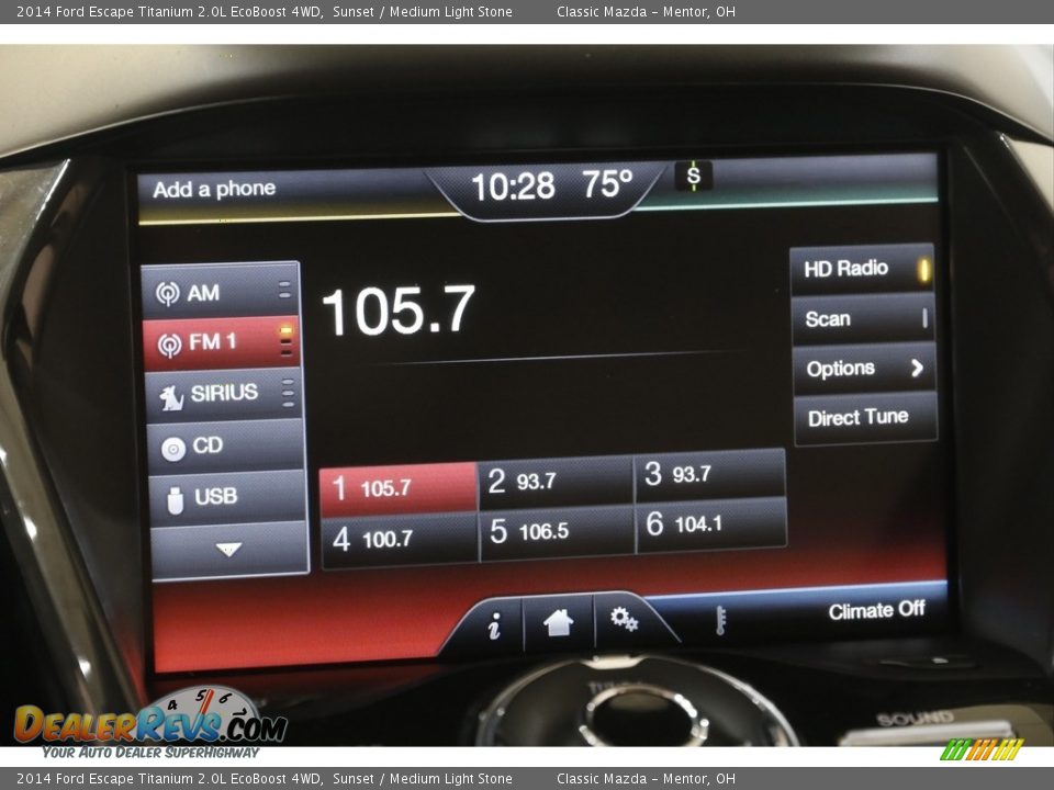 2014 Ford Escape Titanium 2.0L EcoBoost 4WD Sunset / Medium Light Stone Photo #12