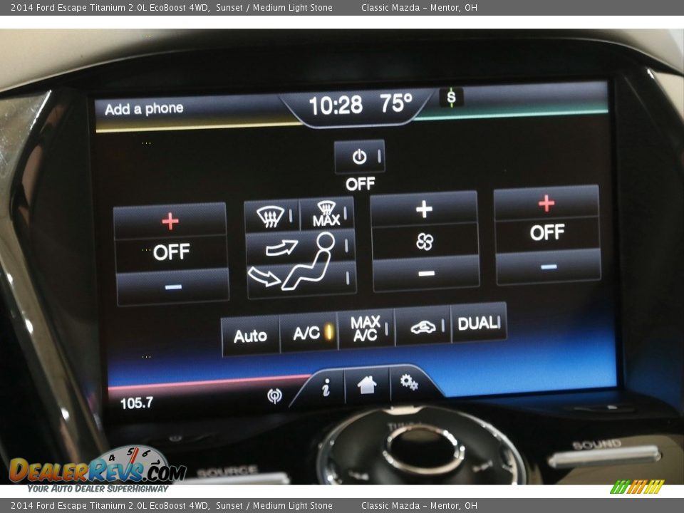 2014 Ford Escape Titanium 2.0L EcoBoost 4WD Sunset / Medium Light Stone Photo #13