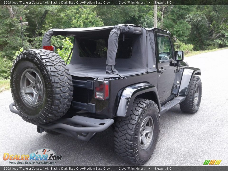 2009 Jeep Wrangler Sahara 4x4 Black / Dark Slate Gray/Medium Slate Gray Photo #6