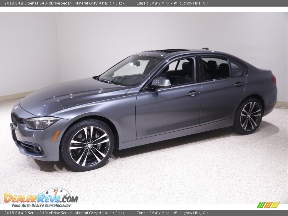 2018 BMW 3 Series 340i xDrive Sedan Mineral Grey Metallic / Black Photo #3