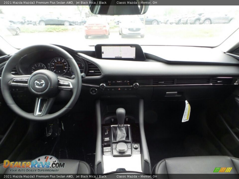 2021 Mazda Mazda3 Premium Plus Sedan AWD Jet Black Mica / Black Photo #3