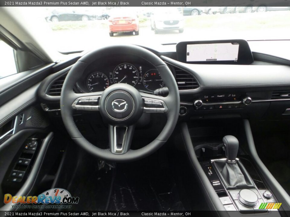 2021 Mazda Mazda3 Premium Plus Sedan AWD Jet Black Mica / Black Photo #4