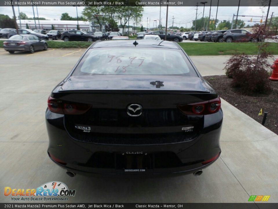 2021 Mazda Mazda3 Premium Plus Sedan AWD Jet Black Mica / Black Photo #5