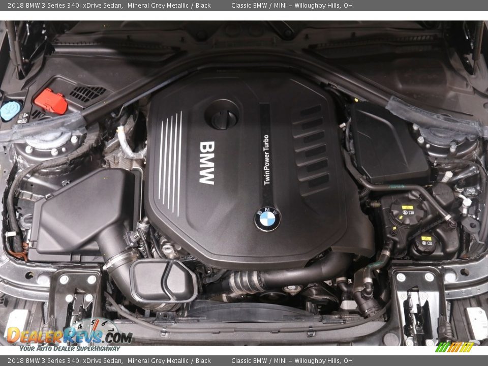2018 BMW 3 Series 340i xDrive Sedan Mineral Grey Metallic / Black Photo #20