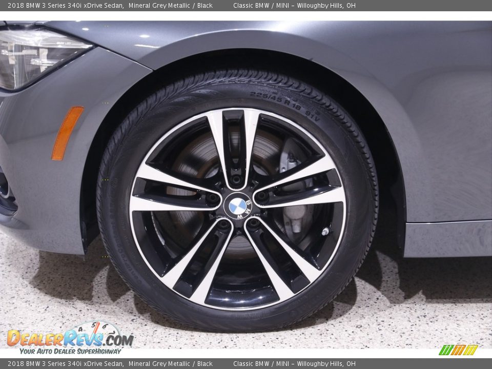2018 BMW 3 Series 340i xDrive Sedan Mineral Grey Metallic / Black Photo #21