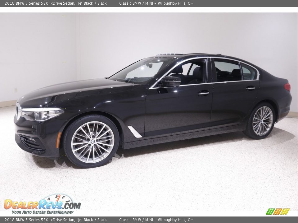 2018 BMW 5 Series 530i xDrive Sedan Jet Black / Black Photo #3