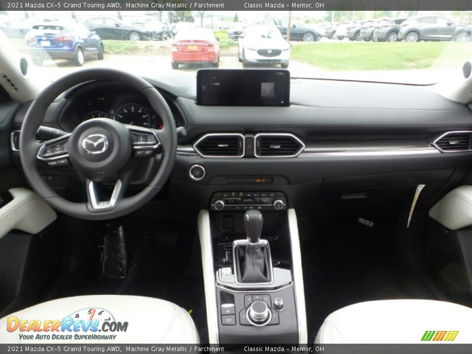 2021 Mazda CX-5 Grand Touring AWD Machine Gray Metallic / Parchment Photo #3