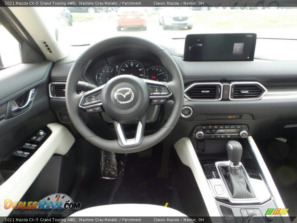 2021 Mazda CX-5 Grand Touring AWD Machine Gray Metallic / Parchment Photo #4