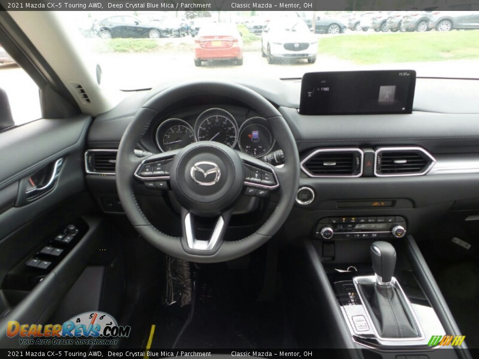 2021 Mazda CX-5 Touring AWD Deep Crystal Blue Mica / Parchment Photo #4