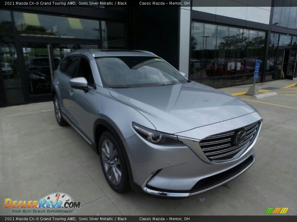 2021 Mazda CX-9 Grand Touring AWD Sonic Silver Metallic / Black Photo #1