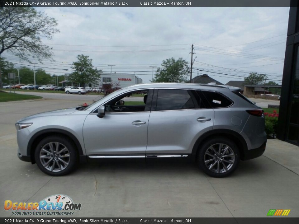 2021 Mazda CX-9 Grand Touring AWD Sonic Silver Metallic / Black Photo #6