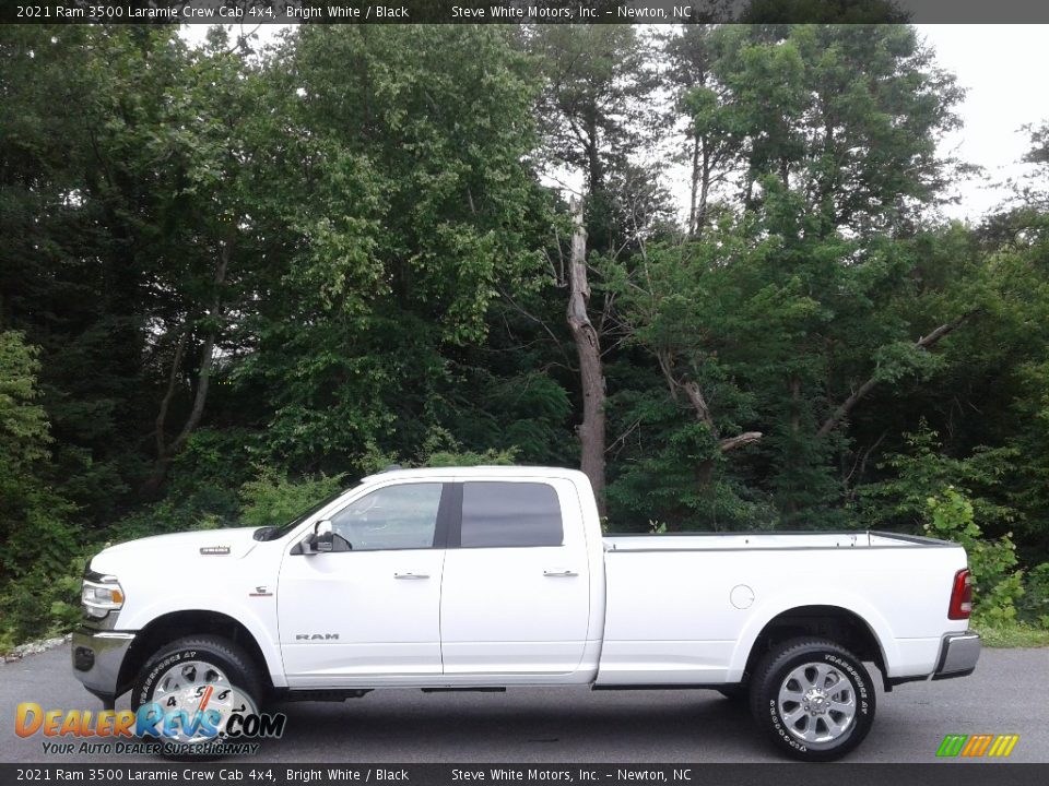 2021 Ram 3500 Laramie Crew Cab 4x4 Bright White / Black Photo #1