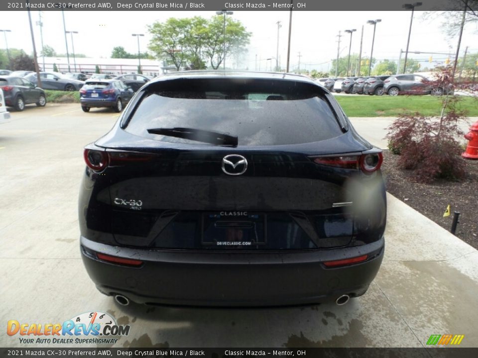 2021 Mazda CX-30 Preferred AWD Deep Crystal Blue Mica / Black Photo #5