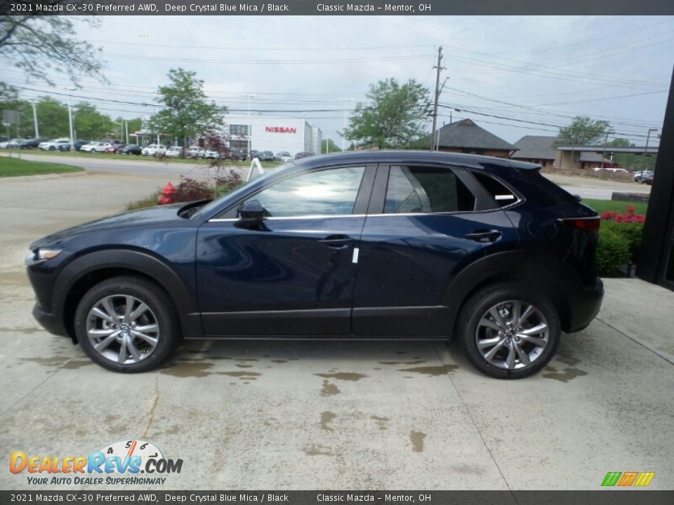 Deep Crystal Blue Mica 2021 Mazda CX-30 Preferred AWD Photo #6