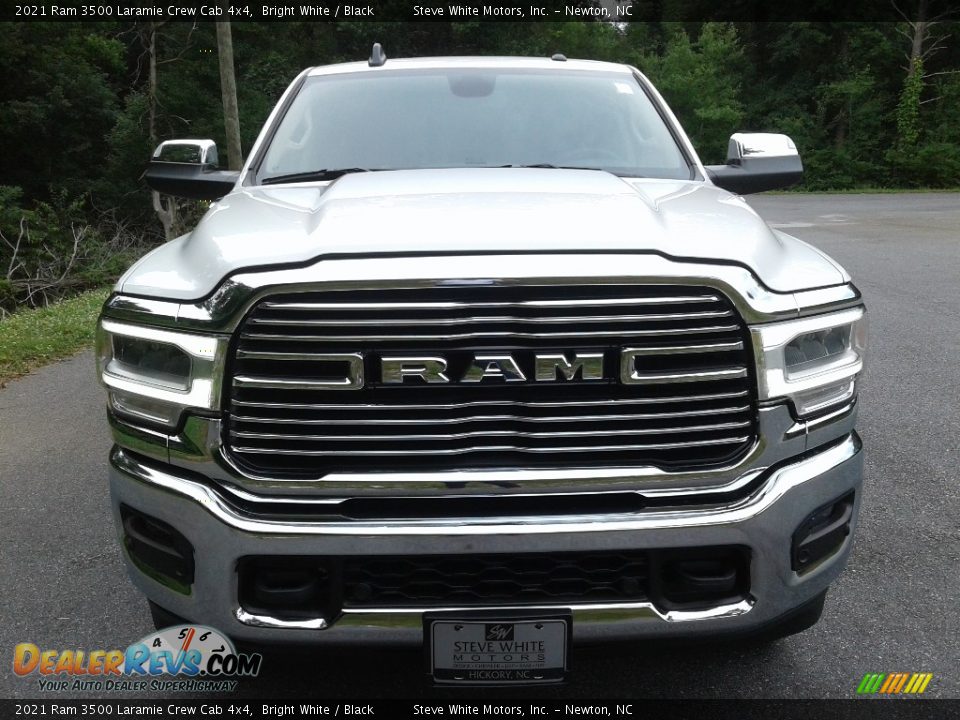 2021 Ram 3500 Laramie Crew Cab 4x4 Bright White / Black Photo #3