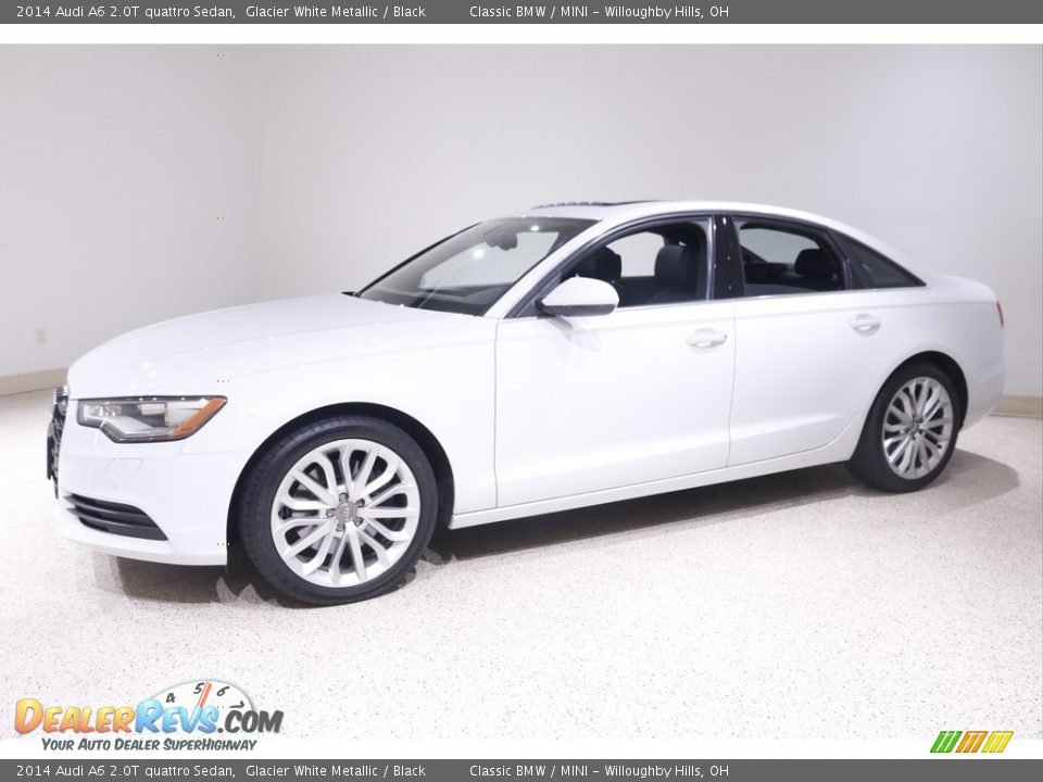 2014 Audi A6 2.0T quattro Sedan Glacier White Metallic / Black Photo #3