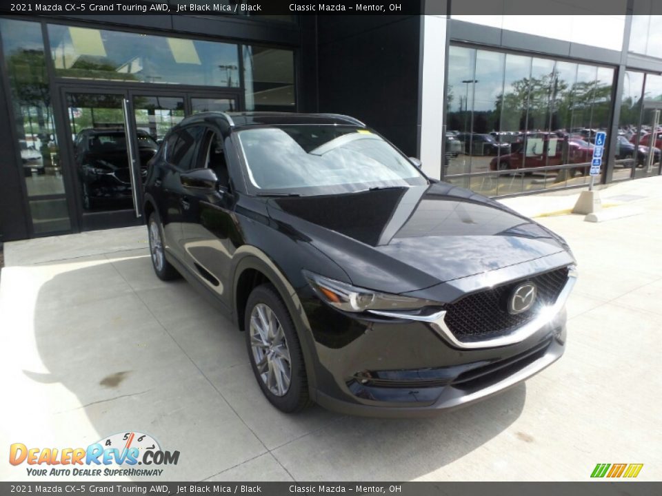 2021 Mazda CX-5 Grand Touring AWD Jet Black Mica / Black Photo #1