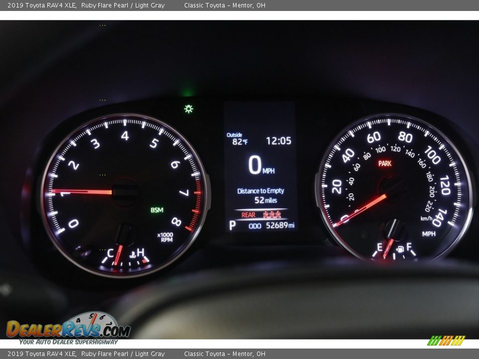 2019 Toyota RAV4 XLE Ruby Flare Pearl / Light Gray Photo #8