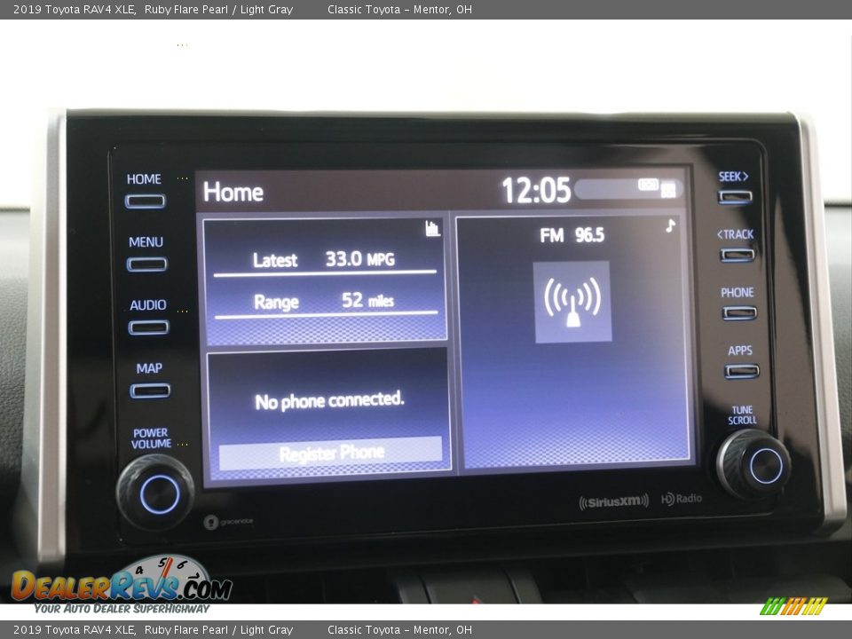 2019 Toyota RAV4 XLE Ruby Flare Pearl / Light Gray Photo #10