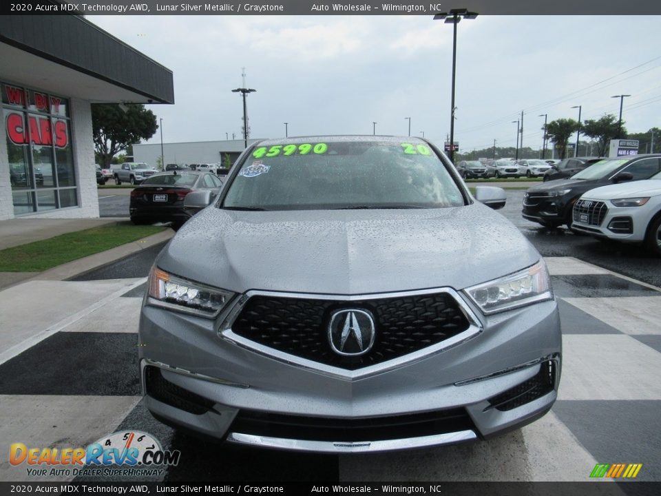 2020 Acura MDX Technology AWD Lunar Silver Metallic / Graystone Photo #2
