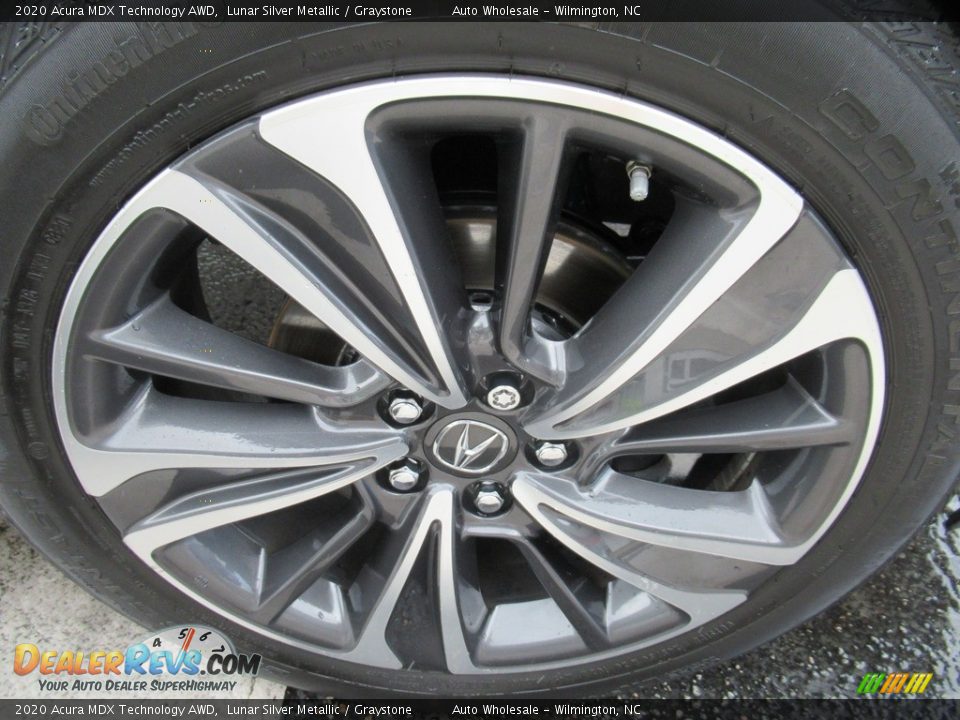 2020 Acura MDX Technology AWD Lunar Silver Metallic / Graystone Photo #7