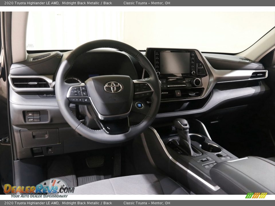 2020 Toyota Highlander LE AWD Midnight Black Metallic / Black Photo #6
